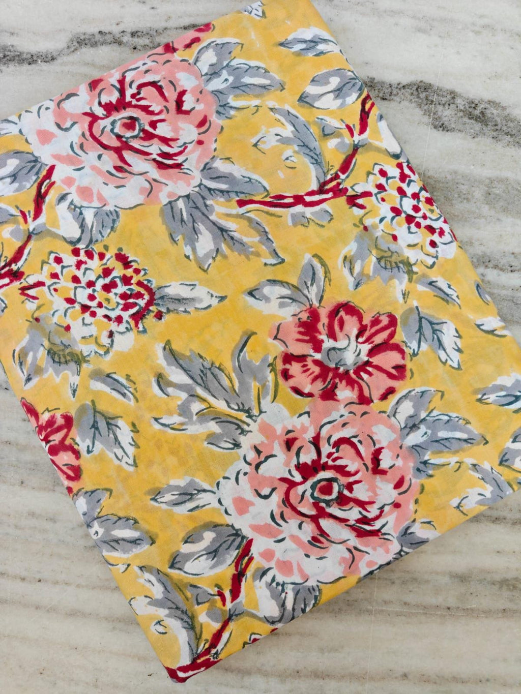 Yellow Floral Cotton Fabric, Vintage Style Rose Cotton Fabric, Flower Print Cotton Fabric, Quilting Sewing Craft Fabric, Dressmaking Fabric
