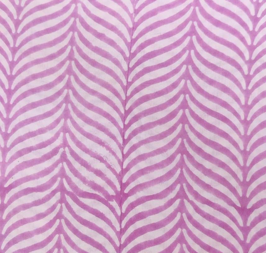 Pink Hand Block Printed Fabric Soft Fabric, 100% Cotton Material Fabric By The Yard, Dress Fabric, Dressmaking Fabrics, Quilt Fabric, Sewing
