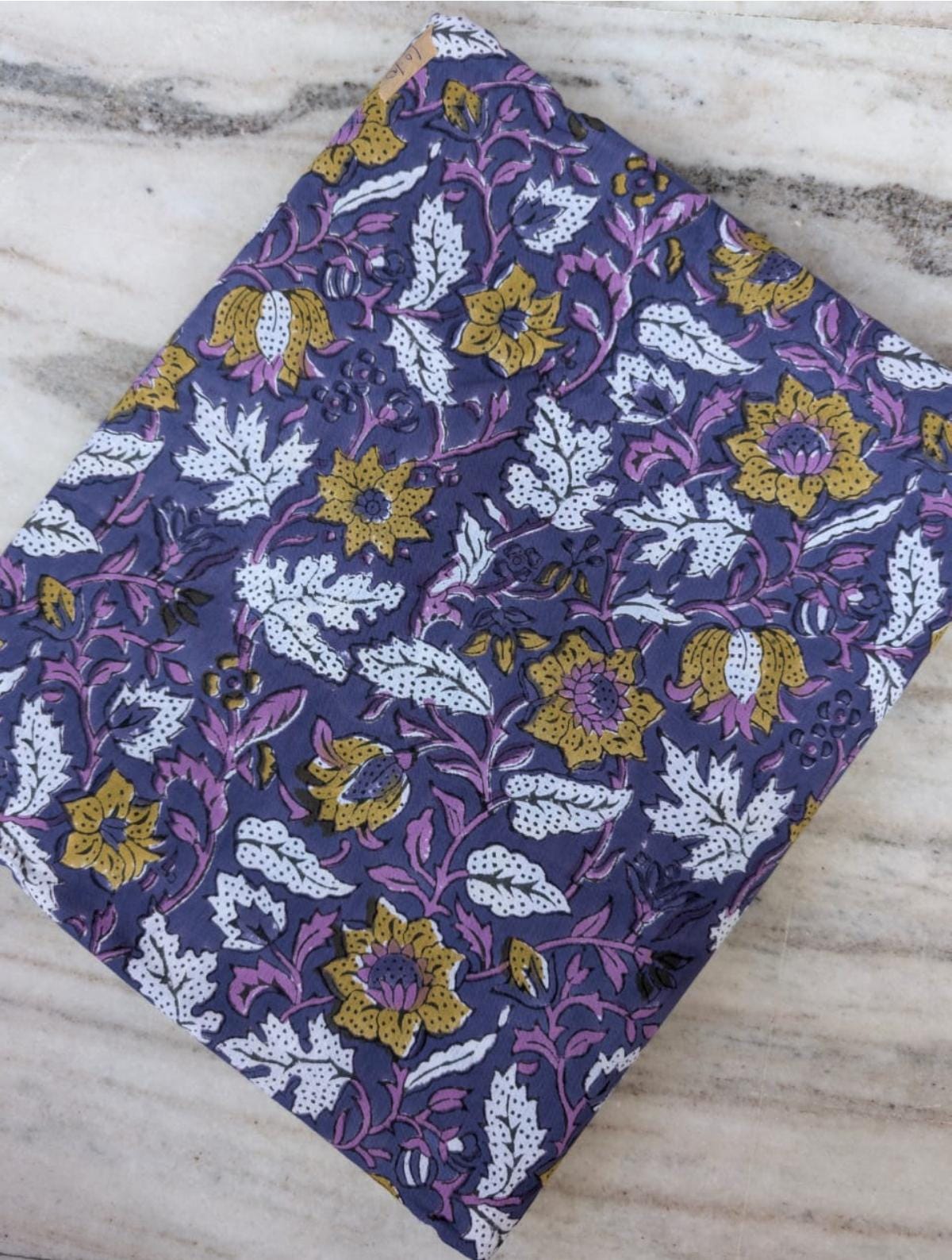 Indian Hand Block Print Fabric, Floral 100% Cotton Quilting Fabric By The Yard, Fabric For Dress Making, Loose Running Fabric, Napkin Fabric