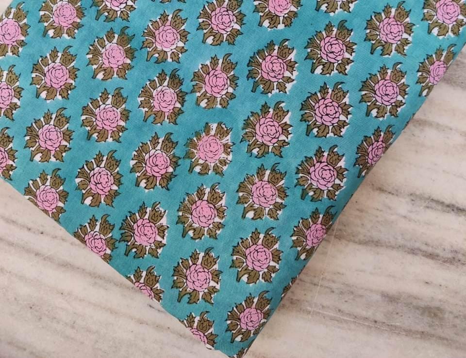 Flower Cotton Print Fabric, Floral 100% Cotton Quilting Fabric By The Yard, Fabric For Dress Making Fabric Pillow, Personlized Women's Dress