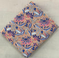 Indian Hand Block Print Fabric, Floral 100% Cotton Quilting Fabric By The Yard, Fabric For Dress Making, Loose Running Fabric, Napkin Fabric