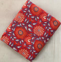 Indian Hand Block Print Fabric, Floral 100% Cotton Quilting Fabric By The Yard, Dressmaking Fabric, Loose Running Fabric, Textile Fabric