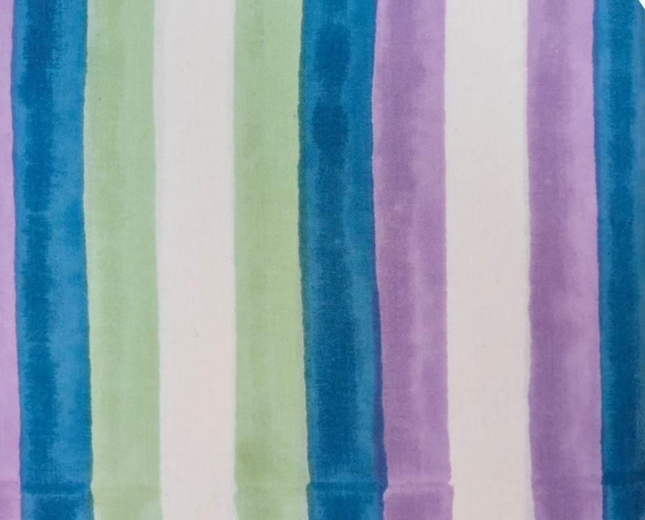 Pastel Striped Cotton Fabric by the Yard, Purple Blue Green Stripe Fabric, Soft Fabric, Apparel Sewing Material, Spring Summer Textile