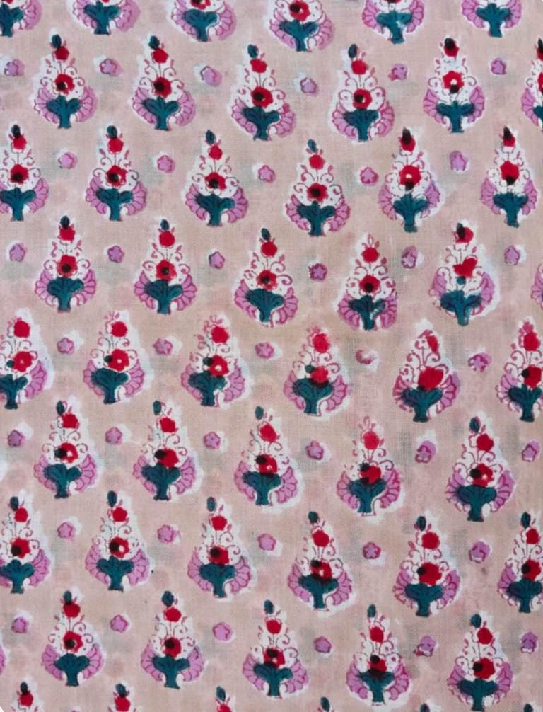 Pink Floral Cotton Fabric by the Yard, Small Scale Vintage Flower Print, Quilting Fabric, Craft Sewing Material, Soft Cotton Textile Napkins