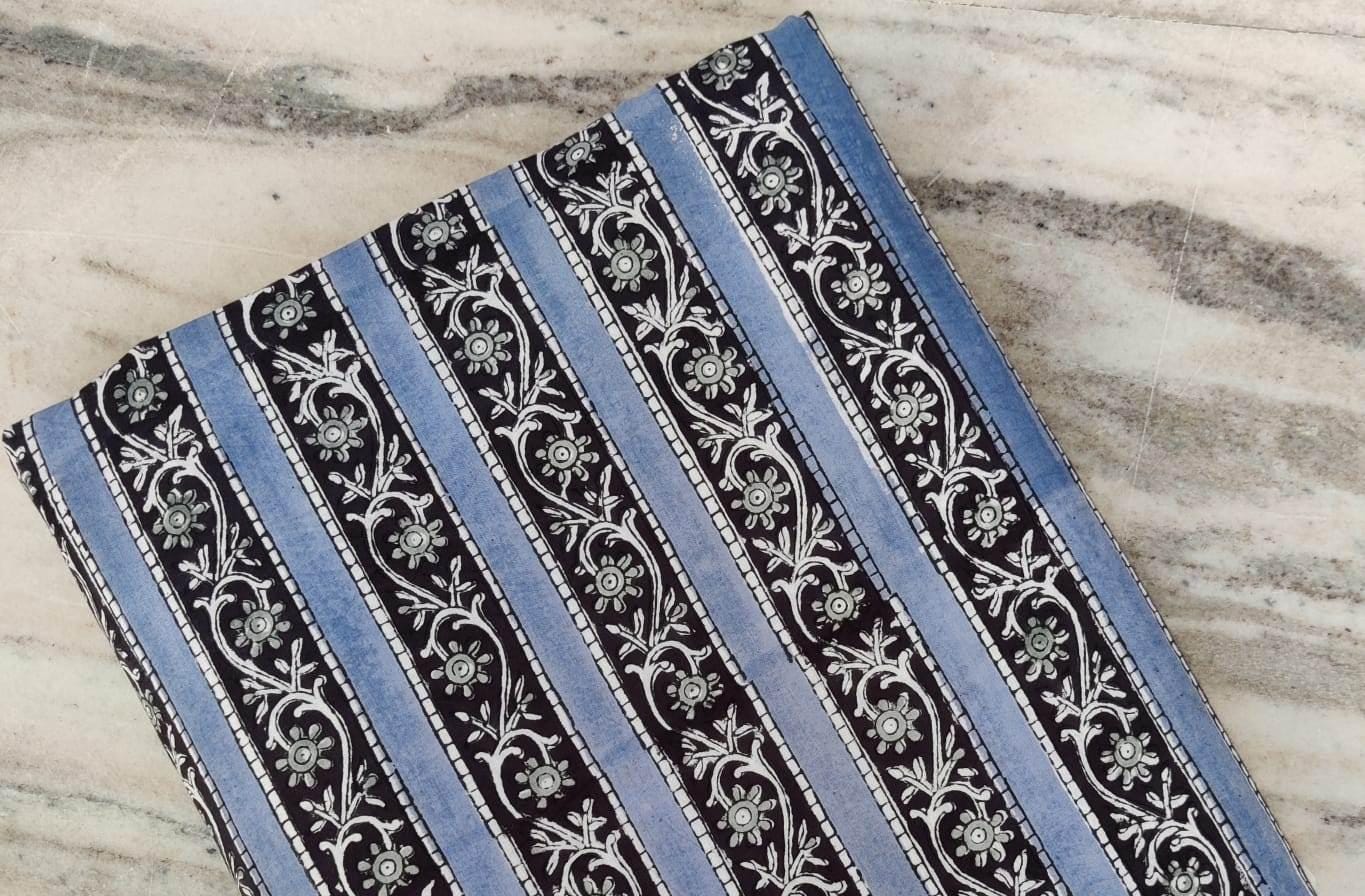 Hand Block Printed Fabric Soft Fabric, 100% Cotton Material Fabric By The Yard, Dress Fabric, Dressmaking Fabrics, Quilt Fabric, Sewing