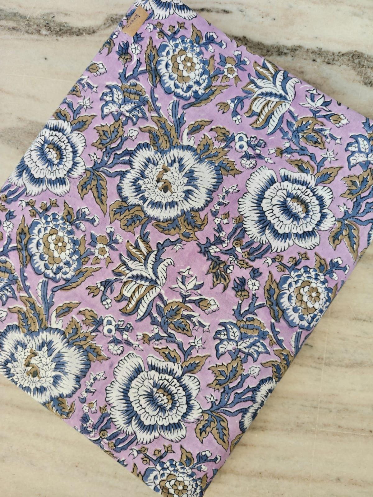 Beautiful Sanganer Indian Hand Block Print Fabric, 100% Cotton Quilting Fabric By The Yard, Fabric For Dress Making, Loose Running Fabric,