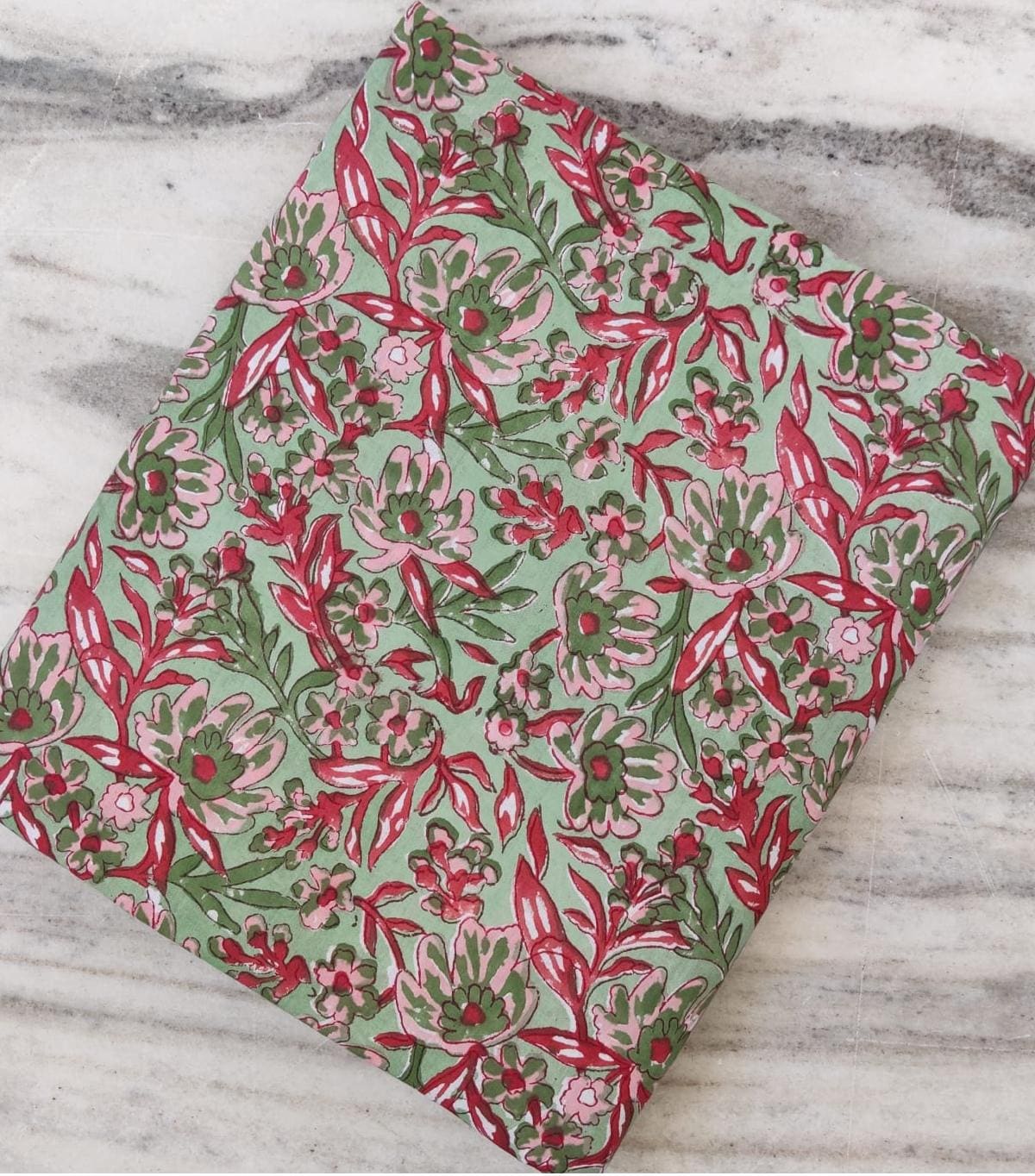 Indian Hand Block Print Fabric, Floral 100% Cotton Quilting Fabric By The Yard, Fabric For Dress Making, Loose Running Fabric, Napkin Fabric