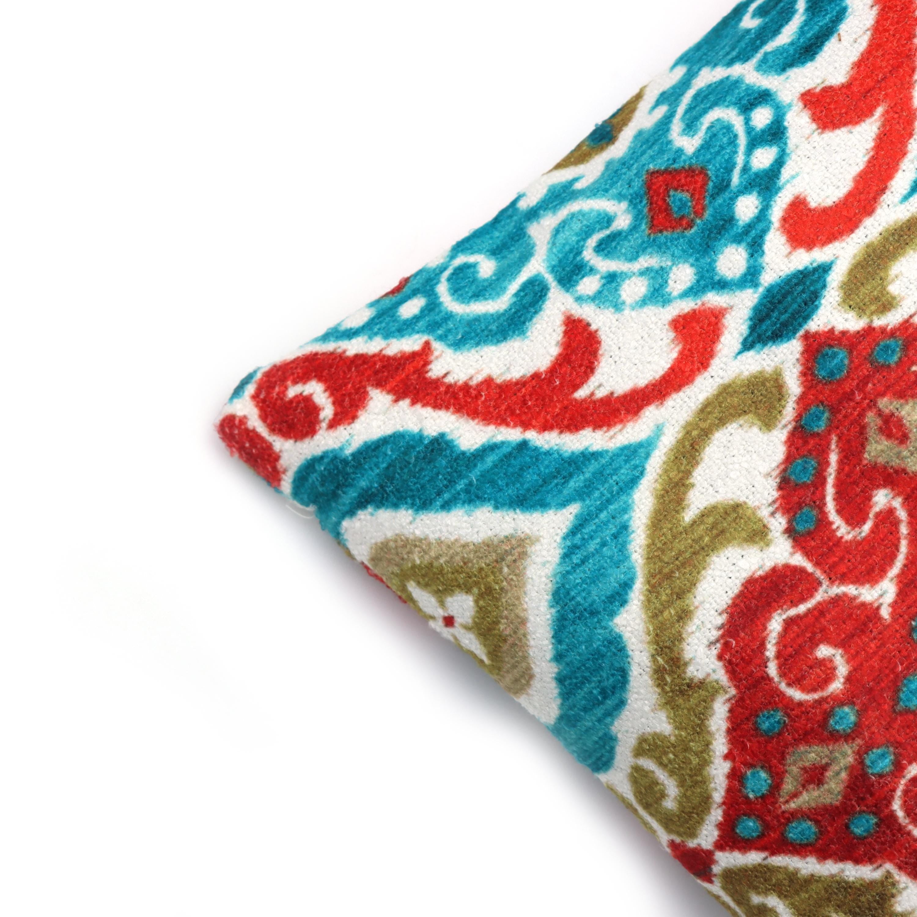 Hand Block Print Fabric Cushion Cover, Floral 100% Cotton Quilting Fabric Cushion, Handmade Throw Pillow Decorative Home Decor Pillow Cover