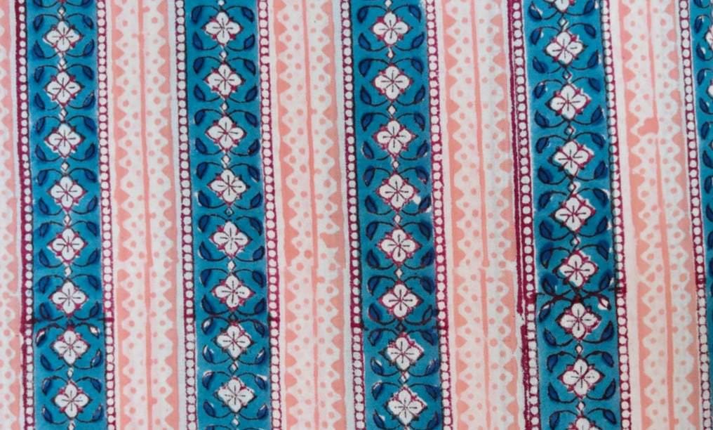 Soft Cotton, Indian Hand Block Print Fabric, Floral 100% Cotton Fabric By The Yard, Fabric for Loose Running, Dress Making, Textile Fabric