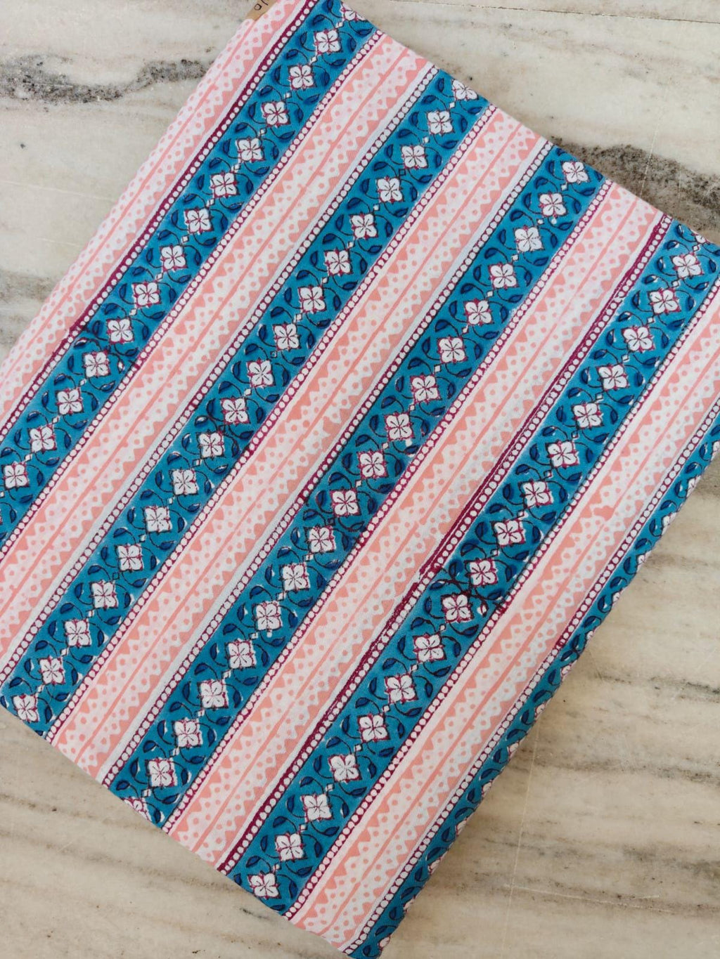 Soft Cotton, Indian Hand Block Print Fabric, Floral 100% Cotton Fabric By The Yard, Fabric for Loose Running, Dress Making, Textile Fabric