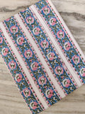 Multi Color Block Print Fabric, Floral 100% Cotton Quilting Fabric By The Yard, Fabric For Dress Making, Fabric Pillow, Personlized Dress