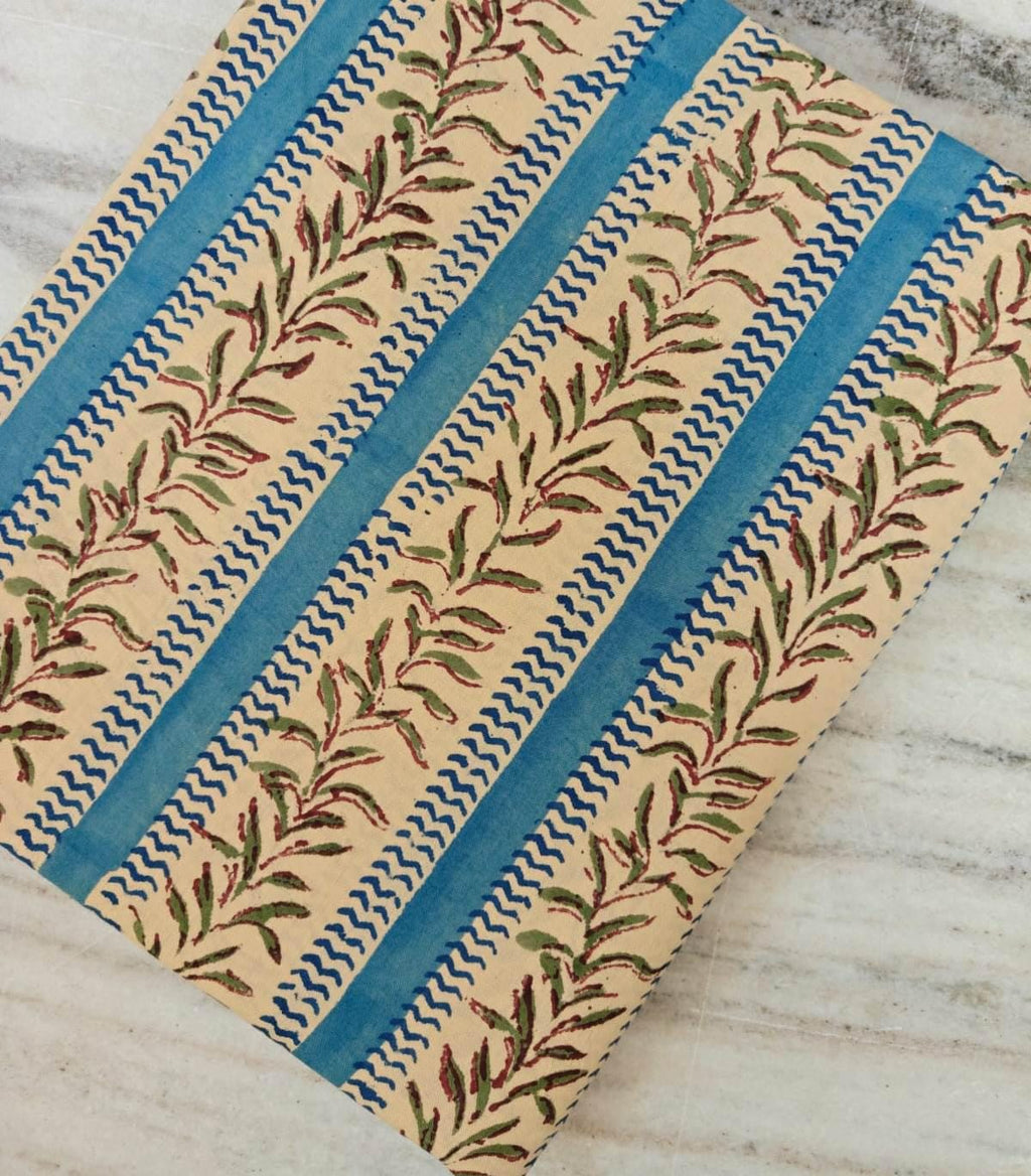 Indian Hand Block Print Fabric, Floral 100% Cotton Quilting Fabric By The Yard, Fabric For Dress Making, Loose Running Fabric, Napkin Fabric
