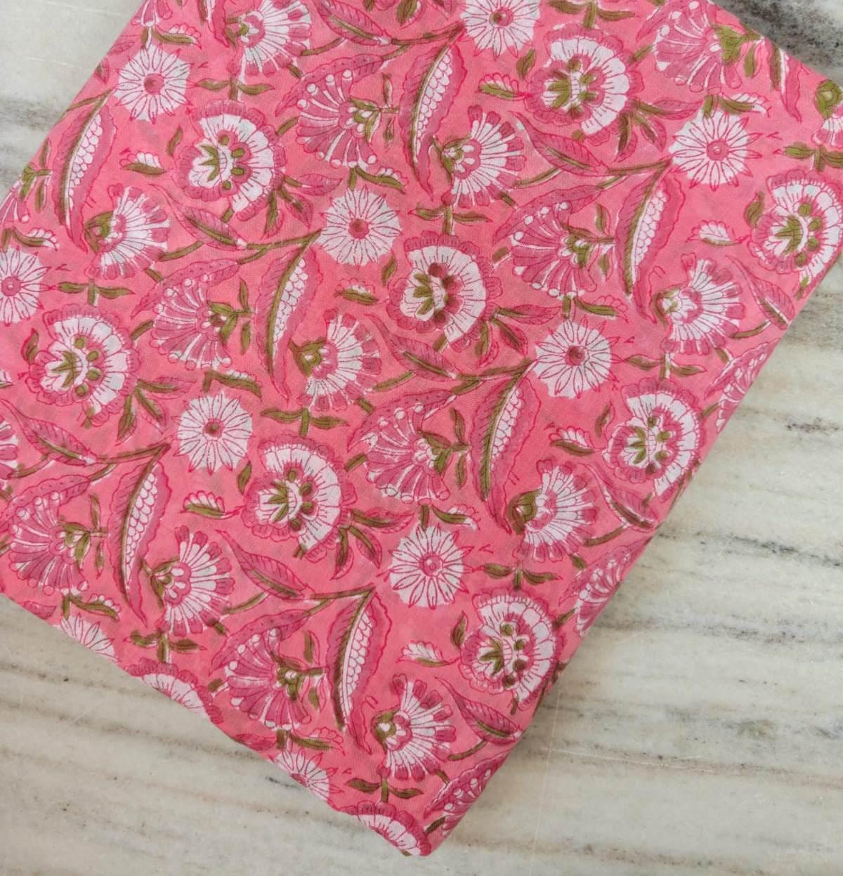 Beautiful Hand Block Print Fabric, 100% Cotton Quilting Fabric By The Yard, Fabric For Dress Making, Loose Running Fabric, Napkin Fabric