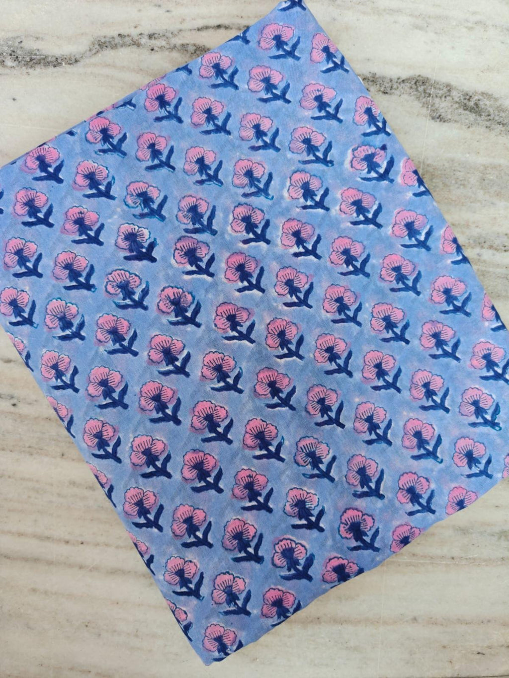 Soft Cotton, Indian Hand Block Print Fabric, Floral 100% Cotton Fabric By The Yard, Fabric for Loose Running, Dress Making, Textile Fabric