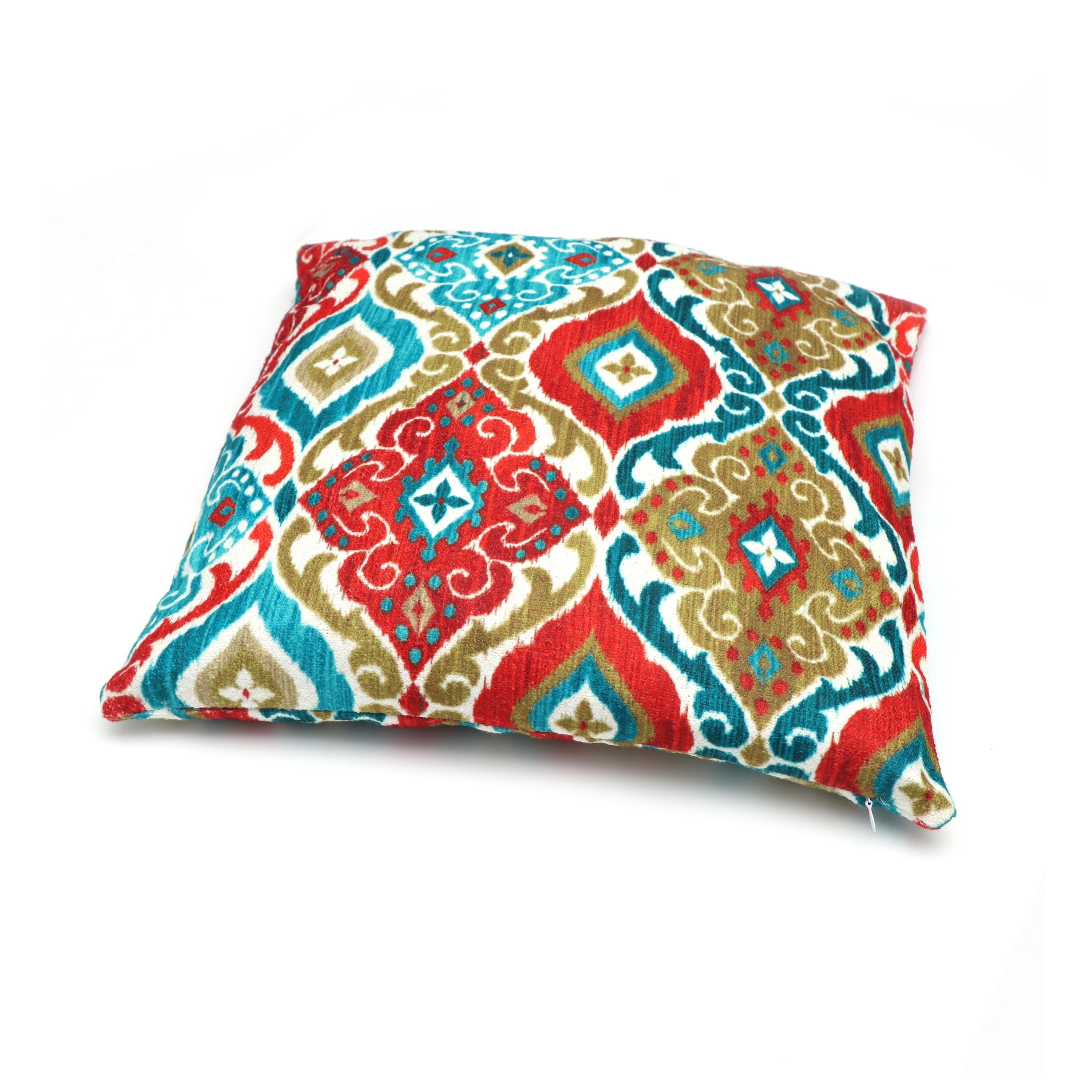 Hand Block Print Fabric Cushion Cover, Floral 100% Cotton Quilting Fabric Cushion, Handmade Throw Pillow Decorative Home Decor Pillow Cover