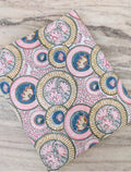 Beautiful Multi Color Indian Hand Block Print Fabric, Floral 100% Cotton Quilting Fabric By The Yard, Chakra Design Fabric Dress Making