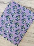 Lavender Floral Block Print Cotton Fabric | Indian Hand Block Printed Buta Fabric | Purple Floral Cotton for Sewing Quilting Dress Craft