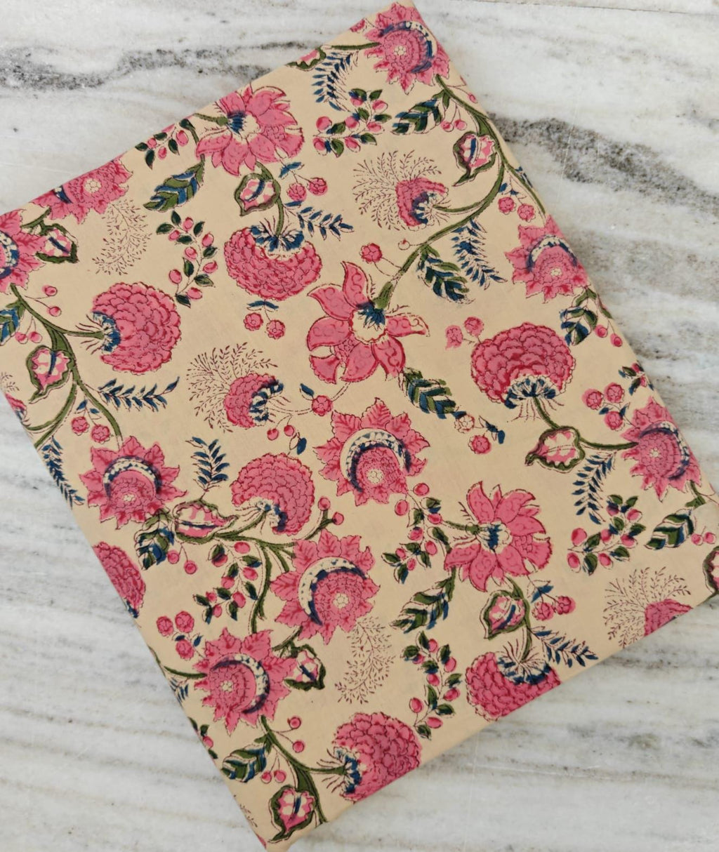 Green Cotton Fabric, Indian Soft Cotton by the Yard, Textile Fabric, Napkins, Table Cover Fabric, Floral Dressmaking Fabric, Christmas Decor