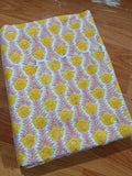 Indian Hand Block Print Fabric, Floral 100% Cotton Quilting Fabric By The Yard, Fabric For Dress Making, Loose Running Fabric, Napkin Fabric