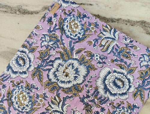 Beautiful Sanganer Indian Hand Block Print Fabric, 100% Cotton Quilting Fabric By The Yard, Fabric For Dress Making, Loose Running Fabric,