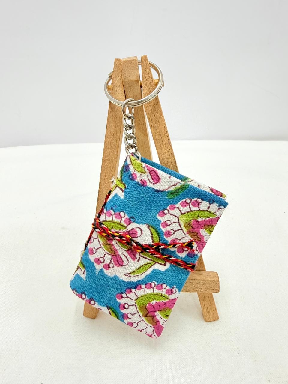 Custom Viral Mini Diary Keychain, Handmade Fabric Notebook Keyring, Cute Journal Key Chain, Small Notebook Keychain, Gift for Friends