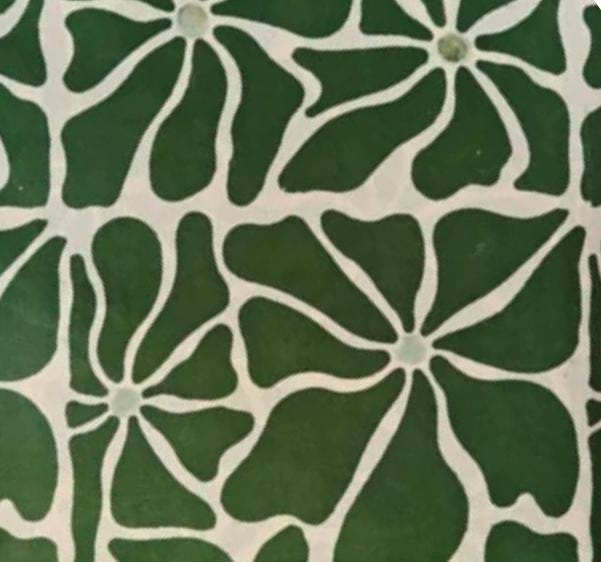 Green Pink Floral Cotton Fabric, Hand Block Print Fabric Indian Cotton Cloth, Flower Print Fabric, Dressmaking Quilting Craft Fabric by Yard