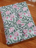 Indian Block Print Fabric, Floral 100% Cotton Quilting Fabric By The Yard, Fabric For Dress Making, Fabric Bags, Napkin Fabric, Gift For Her