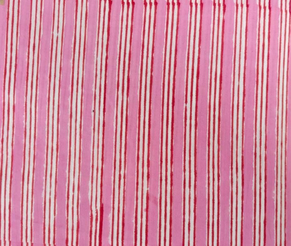 Pink Red Striped Cotton Fabric, Soft Quilting Fabric by the Yard, Modern Stripe Craft Sewing Material, Quilting & Apparel Fabric, Napkins
