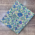 Green Floral Cotton Fabric by Yard, Indian Hand Block Print Cloth, Soft Cotton Sewing Quilting Dressmaking Fabric, Loose Running Fabric