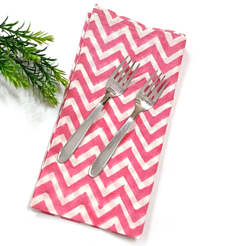 Handblock napkins. cotton dinner napkin, 9x9"- cocktail 20x20"- Dinner All Sizes, cloth napkins, Housewarming gifts, wedding napkins