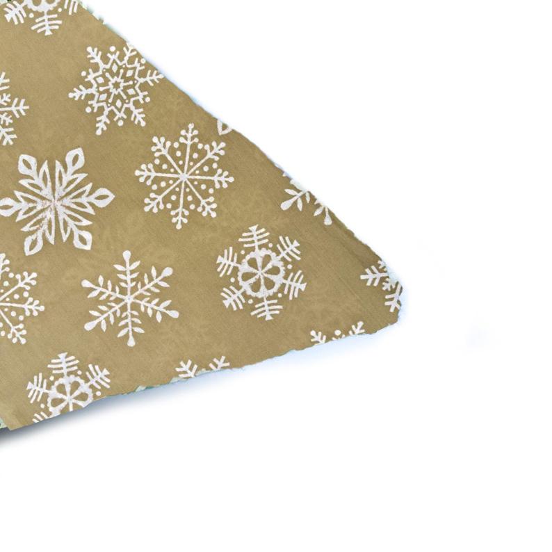 Beige Snowflake Cushion Cover, Christmas Throw Pillow Cover, Winter Decor Cotton Cushion, Rustic Holiday Pillow, Cozy Sofa Accent Cover,