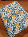 Indian Hand Block Print Fabric, Floral 100% Cotton Quilting Fabric By The Yard, Fabric For Dress Making, Loose Running Fabric, Napkin Fabric