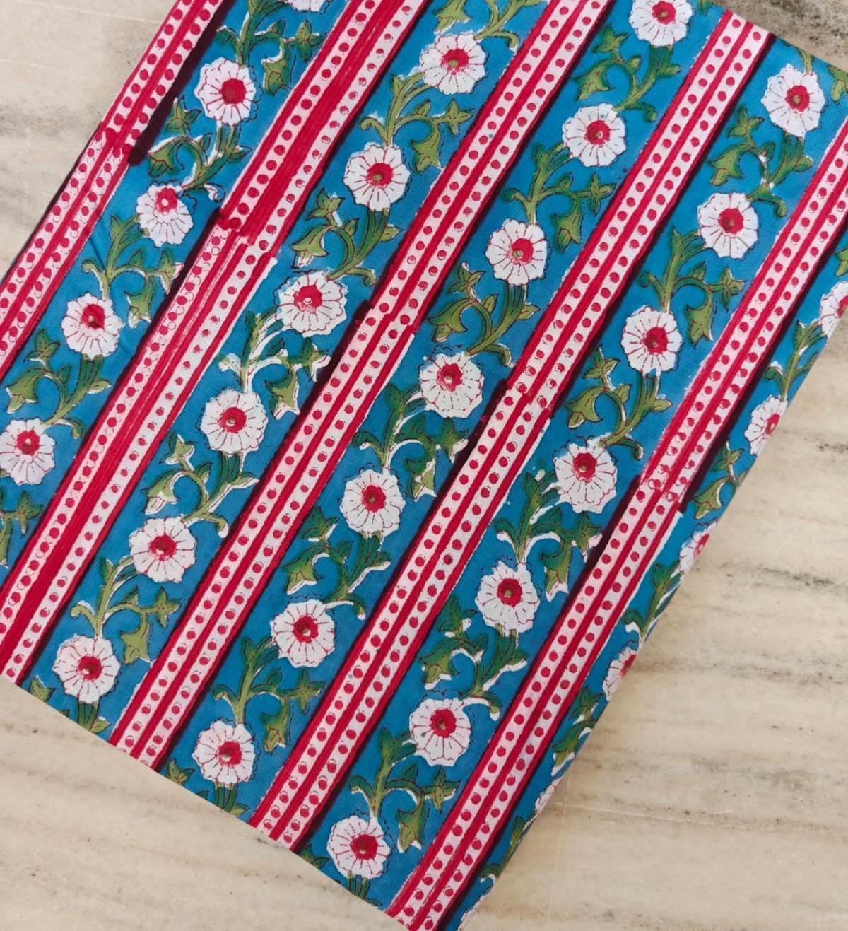 Indian Hand Block Print Fabric, Floral 100% Cotton Quilting Fabric By The Yard, Fabric For Dress Making, Fabric Bags, Napkins Fabric, Gifts