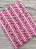 Pink Floral Cotton Fabric, Pink Hand Block Print By The Yard, Indian Soft Cotton Fabric for Loose Running, Dress Making, Textile Fabric