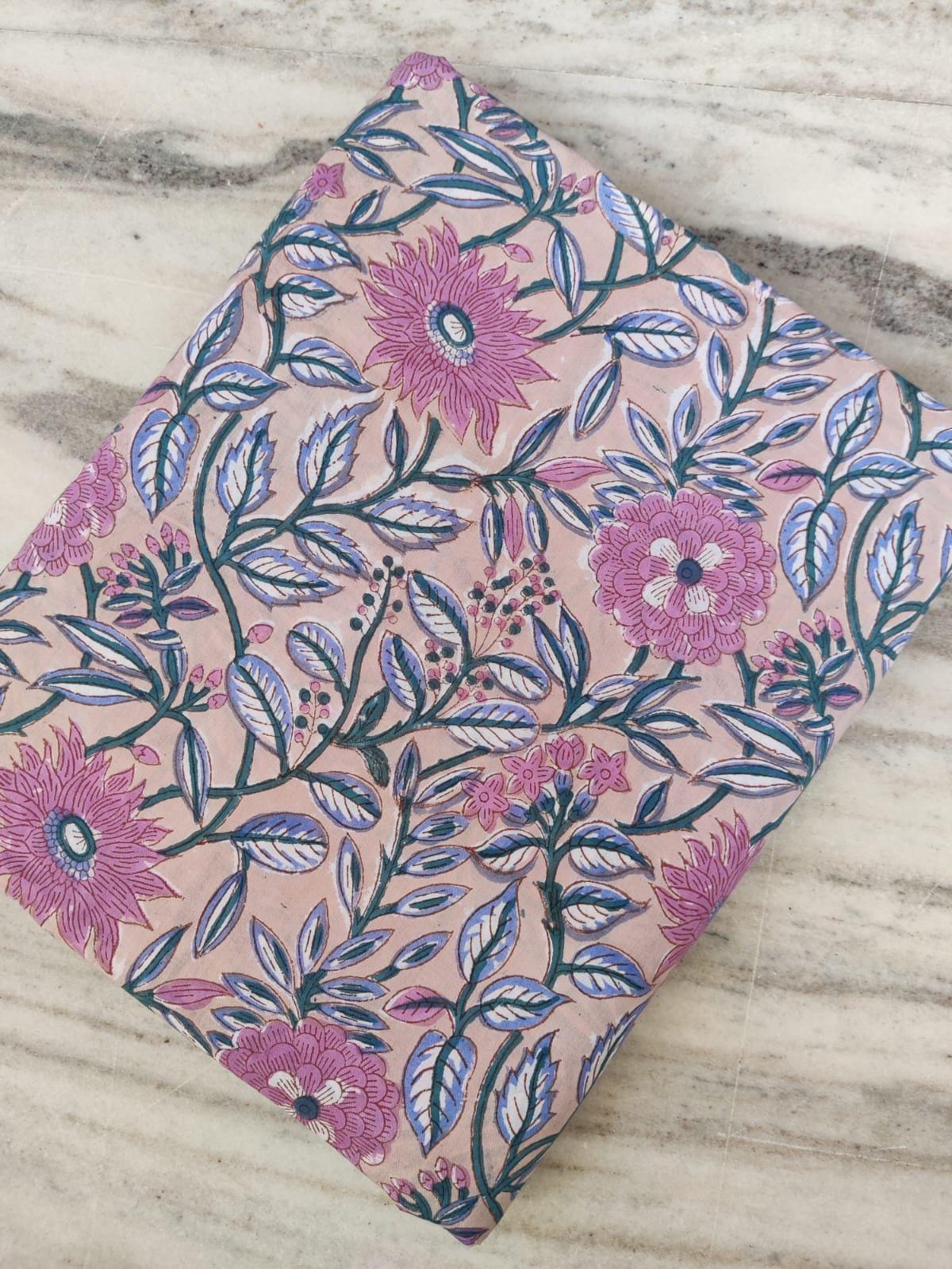 Indian Hand Block Print Fabric, Floral 100% Cotton Quilting Fabric By The Yard, Fabric For Dress Making, Fabric Bags, Napkins Fabric, Gifts
