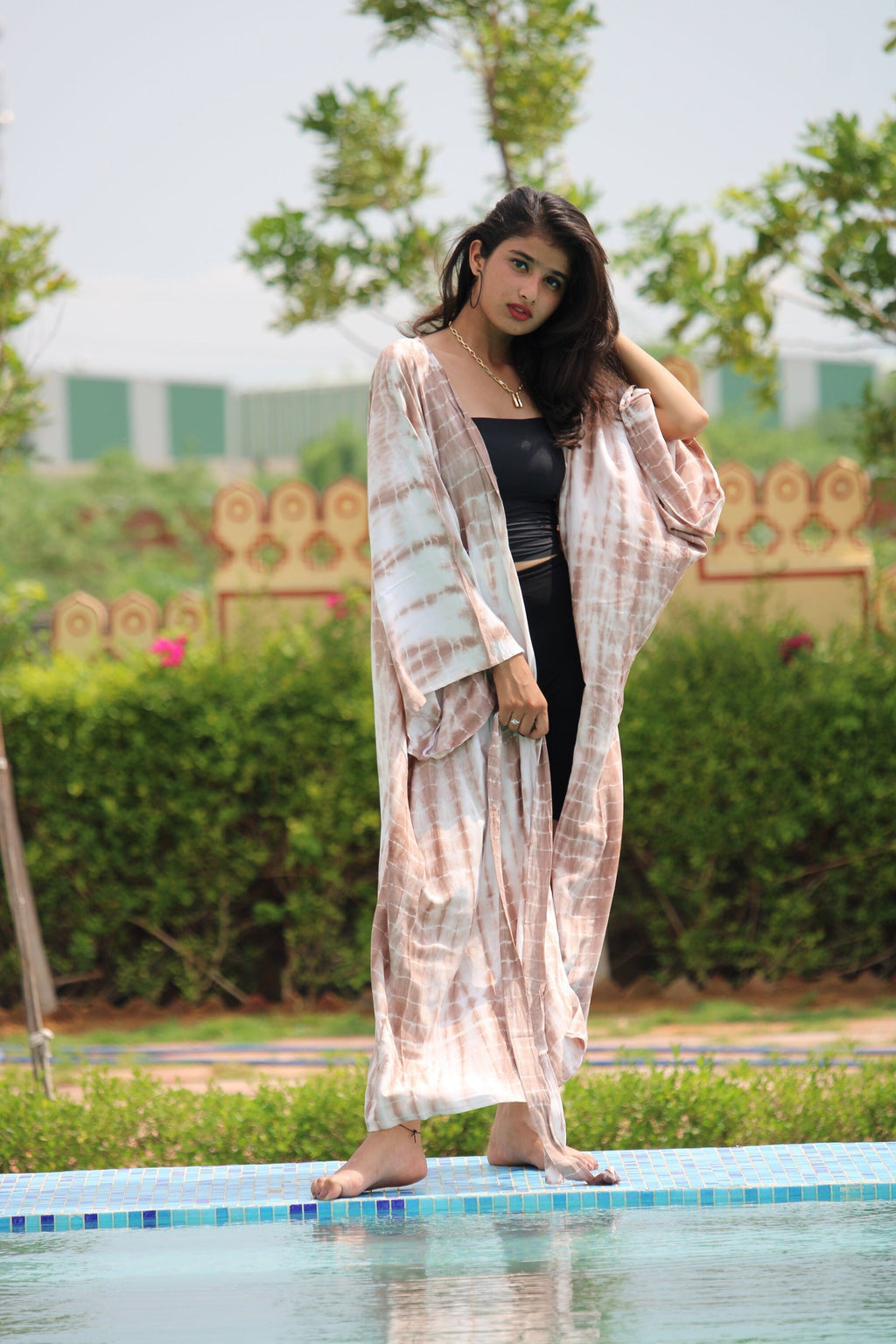 Long Kimono Women, Cover Up Colorful Light Summer Jacket, Long Kimono Style Wedding Robe Bride, Multi Color Bridal Robe, Hand Tie Dye Kimono