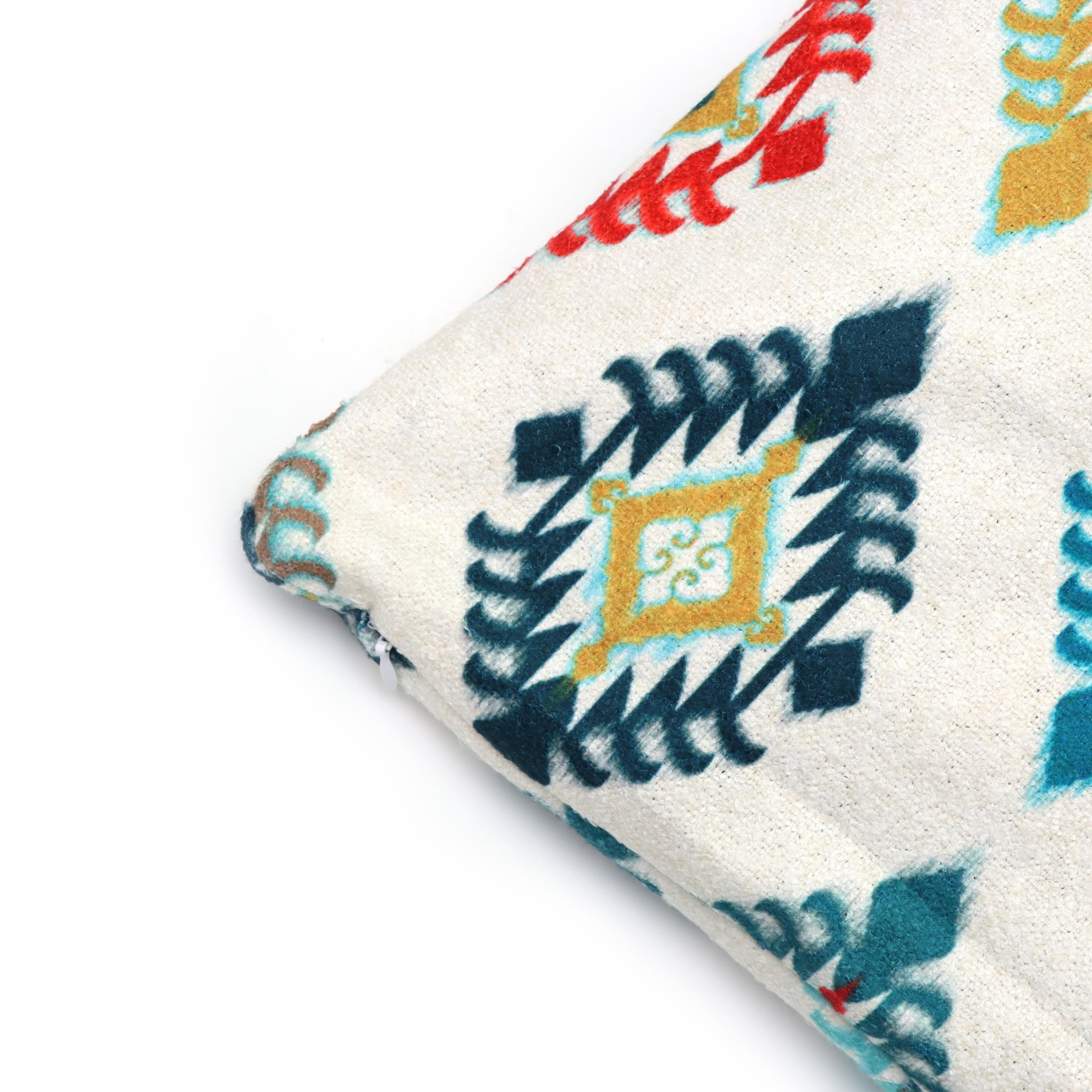 Hand Block Print Fabric Cushion Cover, Floral 100% Cotton Quilting Fabric Cushion, Handmade Throw Pillow Decorative Home Decor Pillow Cover