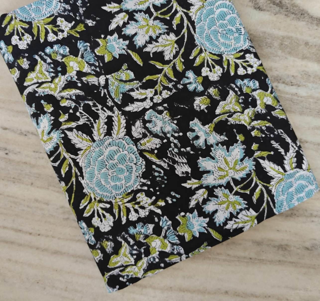 Beautiful Designer Hand Block Print Fabric, Floral 100% Cotton Quilting Fabric By The Yard, Fabric For Dress Making, Loose Running Fabric