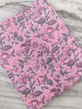 Hand Block Print Indian Soft Cotton Fabric, Floral Quilting Fabric, Loose Running Fabric, Fabric By The Yard, Fabric For Dressmaking, Gifts