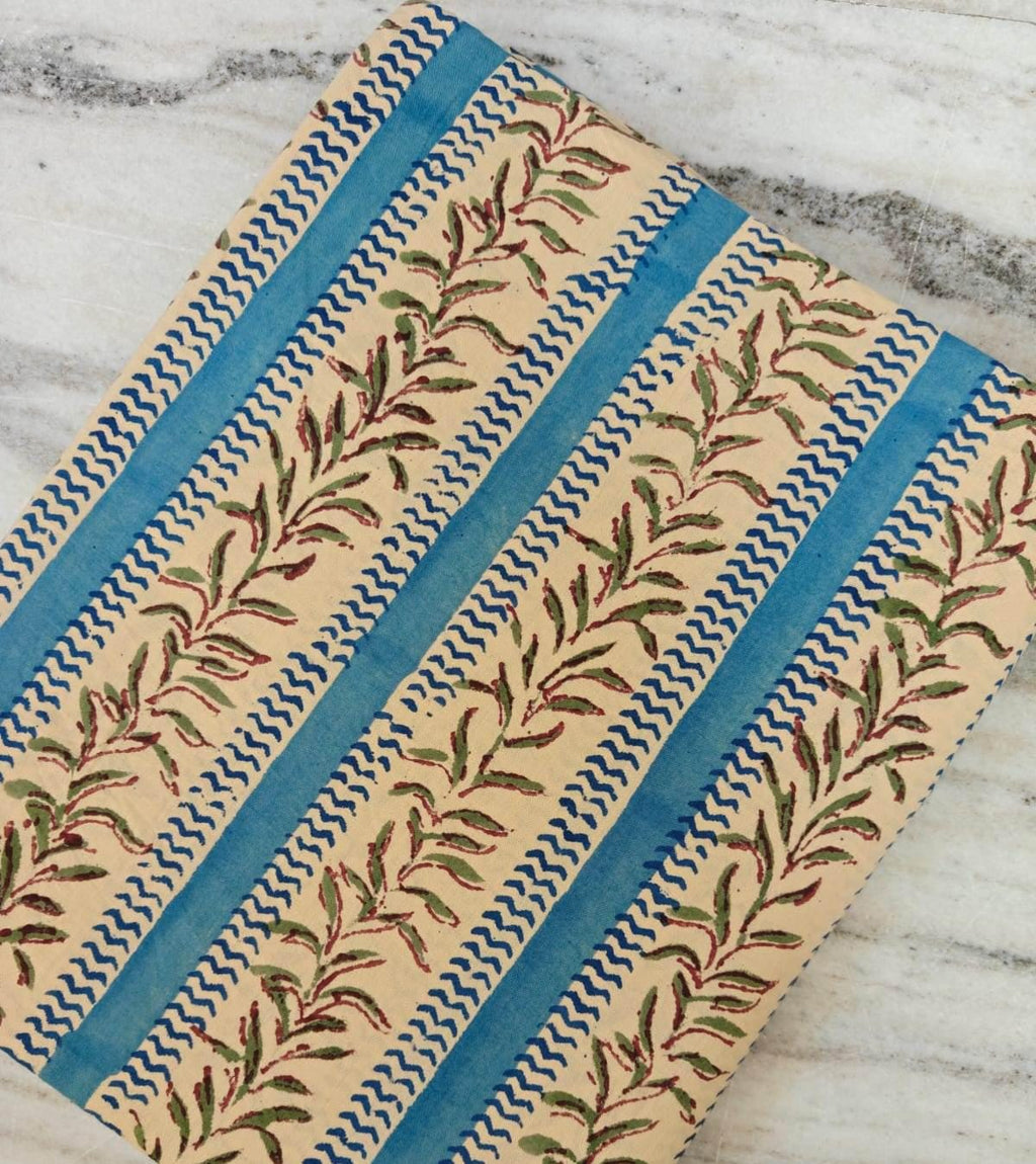Indian Hand Block Print Fabric, Floral 100% Cotton Quilting Fabric By The Yard, Fabric For Dress Making, Loose Running Fabric, Napkin Fabric