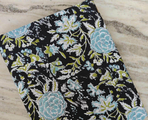 Beautiful Designer Hand Block Print Fabric, Floral 100% Cotton Quilting Fabric By The Yard, Fabric For Dress Making, Loose Running Fabric
