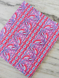 Pink Red Designer Hand Block Print Fabric, Floral 100% Cotton Quilting Fabric By The Yard, Fabric For Dress Making, Loose Running Fabric