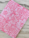 Pink Floral Cotton Fabric, Tonal Rose Print Fabric, Light Pink Cotton Fabric, Quilting Sewing Craft Fabric Soft Feminine Dressmaking Textile