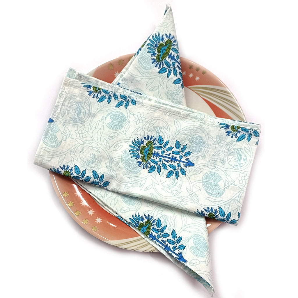 Cotton Napkins Set | Reusable Cloth Napkins | Handmade Table Linen | Eco Friendly Dinner Napkins | Farmhouse Wedding Table Decor | 4 Pcs Set