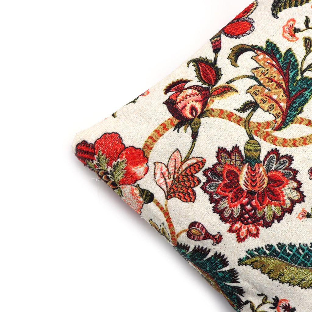 Hand Block Print Fabric Cushion Cover, Floral 100% Cotton Quilting Fabric Cushion, Handmade Throw Pillow Decorative Home Decor Pillow Cover