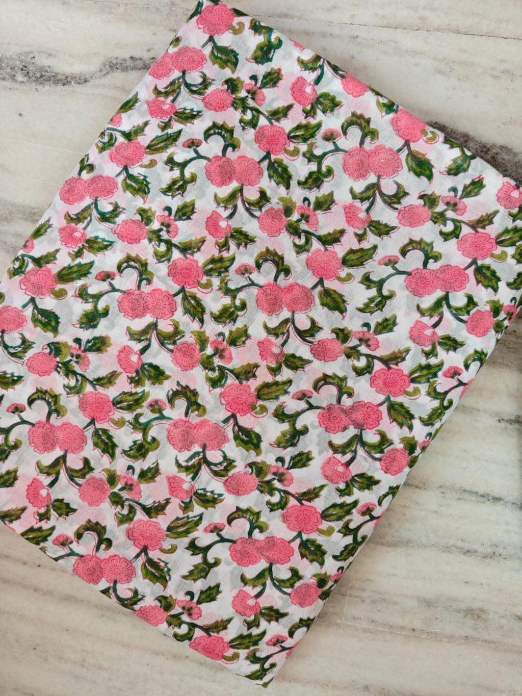Indian Hand Block Print Fabric, Floral 100% Cotton Quilting Fabric By The Yard, Fabric For Dress Making, Loose Running Fabric, Napkin Fabric