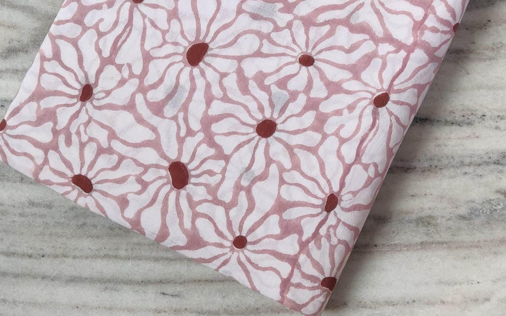 Indian Hand Block Print Fabric, 100% Cotton Quilting Fabric By The Yard, Fabric For Duvet Cover, Loose Running Fabric, Dress Making Fabric