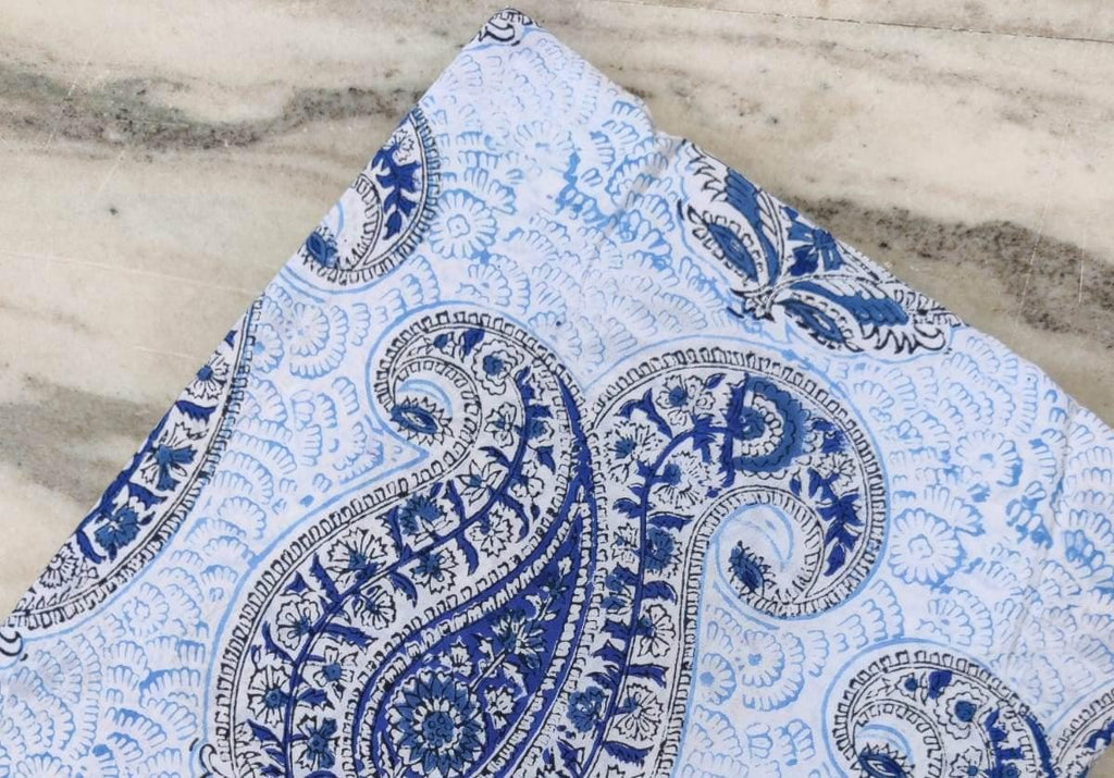 Indian Hand Block Print Fabric, Floral 100% Cotton Quilting Fabric By The Yard, Handmade Fabric, Loose Running Fabric, Textile Fabric, Gifts