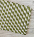 Green Zigzag Cotton Fabric by the Yard, Geometric Chevron Print Fabric, Modern Upholstery Fabric, Quilting Sewing Craft, Olive Green White