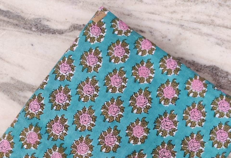 Flower Cotton Print Fabric, Floral 100% Cotton Quilting Fabric By The Yard, Fabric For Dress Making Fabric Pillow, Personlized Women's Dress